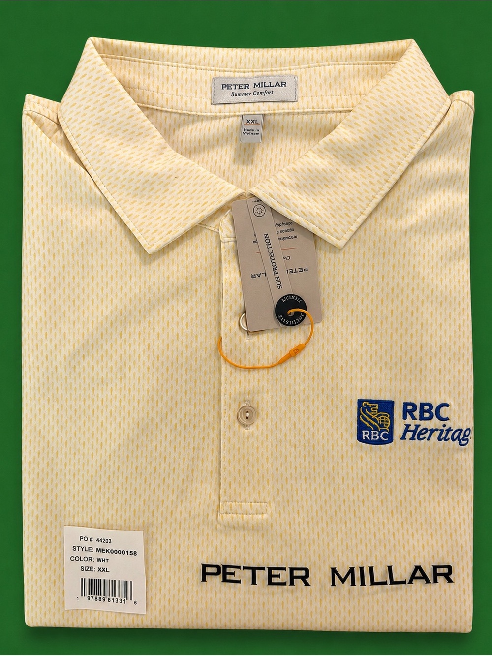 Exclusive Peter Millar Summer Comfort Polo Shirt Medium RBC Heritage $138 XXL